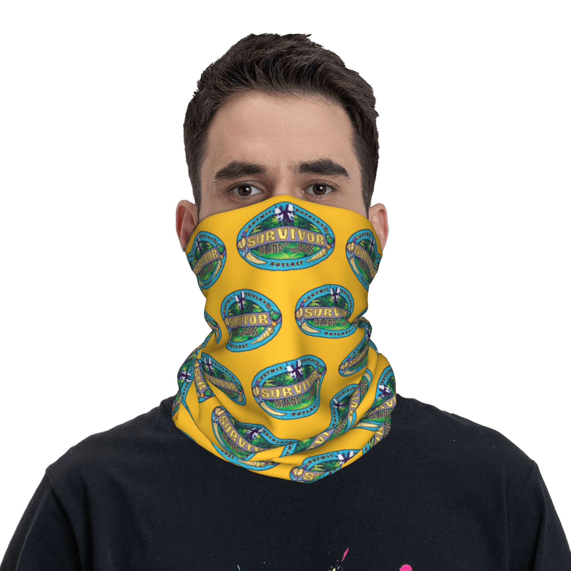 Sports Mask Breathable - S-Survivors Bandana Cache-cou imprimé Island of