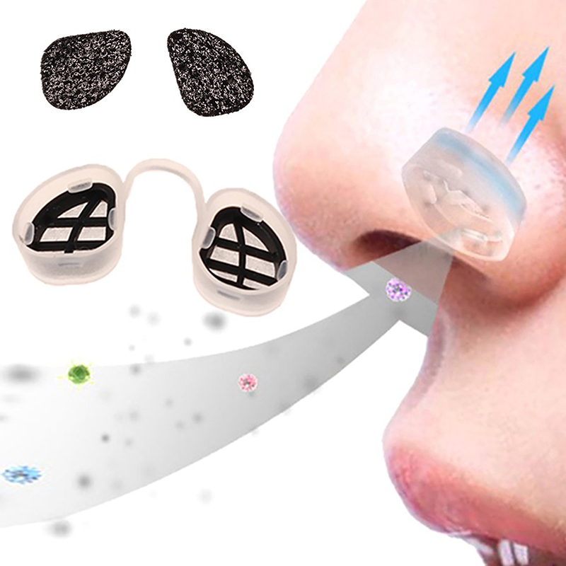 Anti Pollution Mask - Filtres nasaux invisibles confortables, anti-pollution, anti-pollen,