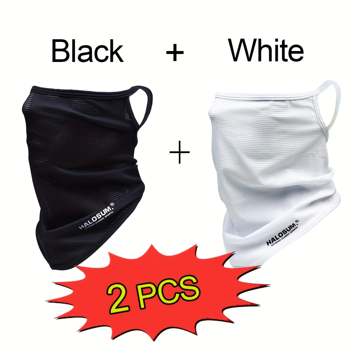 1/2 pièces Masque facial en so - Sports Mask Breathable avis et prix